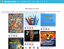 Tablet Screenshot of mensagenslindas.com.br